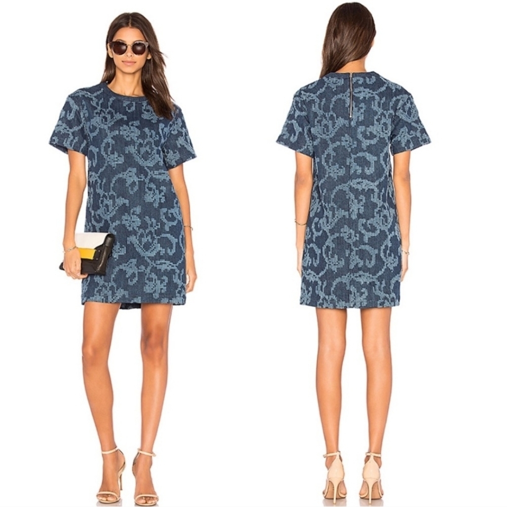 Rag & Bone Blue Patterned Mini Dress - Picture 5 of 12